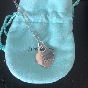 Tiffany L heart necklace
